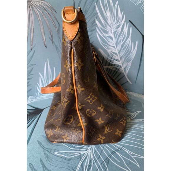 LOUIS VUITTON Palermo PM Monogram Brown Canvas Hand Bag Tote Purse Paris - Picture 6 of 15